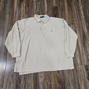 Polo By Ralph Lauren Tan‎ Size 4XLT Tall Long sleeves